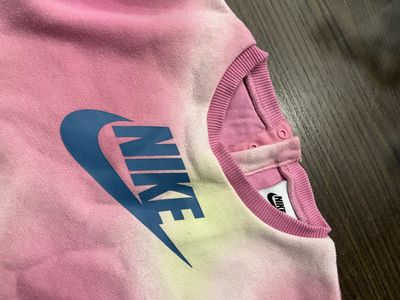 Nike Pink Tie-Dye Sweatshirt And Leggings Set
