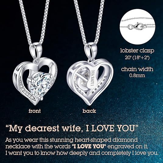 Heart-Shaped Moissanite Necklace 4