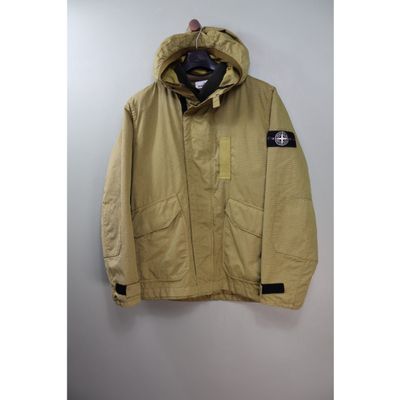 Stone Island Yellow Reflective Weave Ripstop Jacket