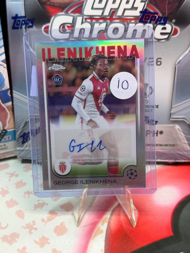 Topps Chrome George Ilenikhena Autographed Soccer Trading Card