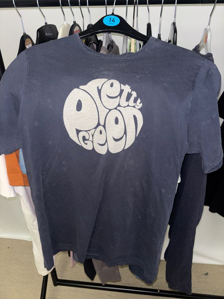 Pretty Green Navy Blue T-Shirt With Pretty Green Logo product image