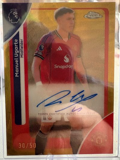 Manuel Ugarte Manchester United Midfielder Autograph Card