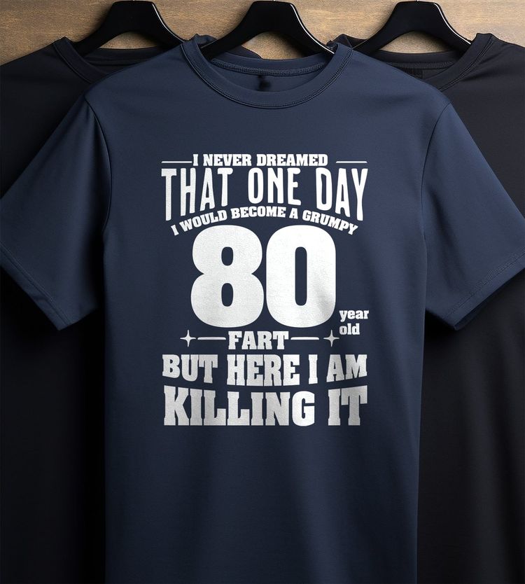 Grumpy Old Fart 80 T-Shirt image 6