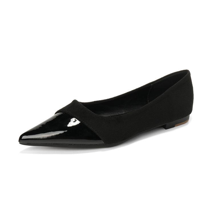 Immagine di Black Pointed Toe Flats 2