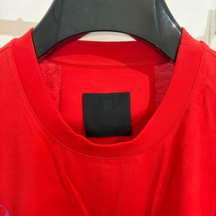 Givenchy Red Scorpion Gothic Tattoo Logo Oversized T-Shirt image 3