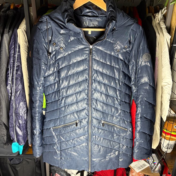 Armani Jeans Navy Quilted Jacket