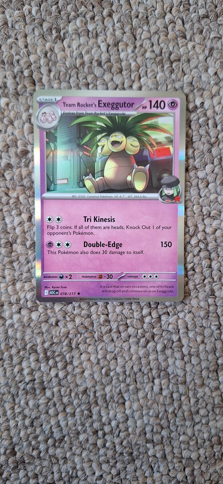 Pokémon Team Rocket'S Exeggutor Pokémon Card product image
