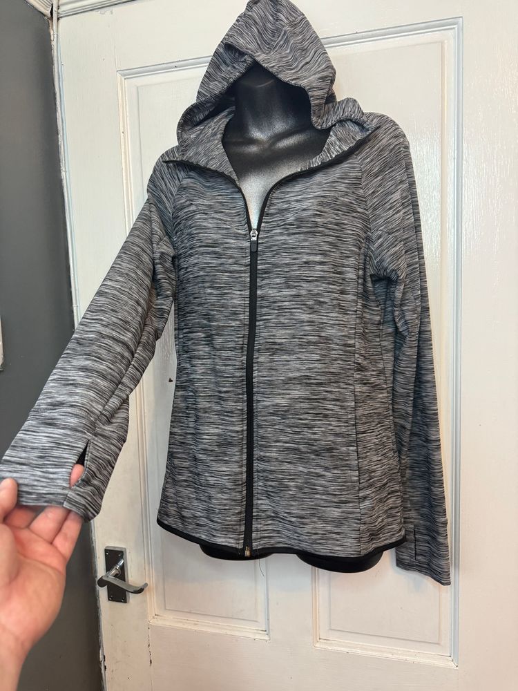 Souluxe grey zip-up hoodie