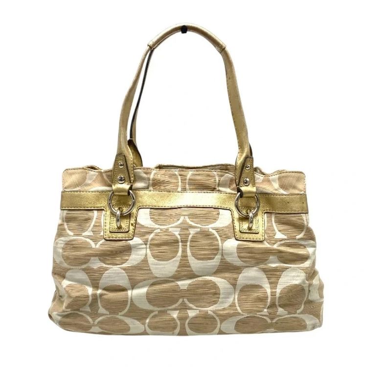 Coach Vintage Penelope Gold Signature Satchel Shoulder Bag image 2