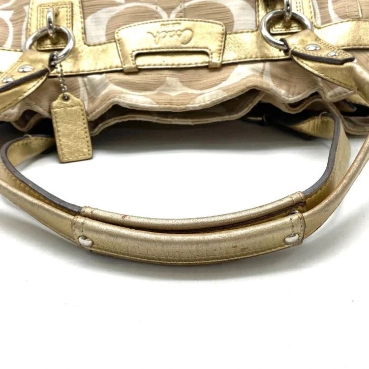 Coach Vintage Penelope Gold Signature Satchel Shoulder Bag image 5