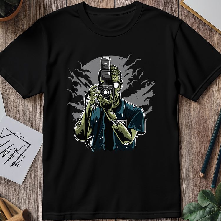 Zombie Photographer T-shirt image 1