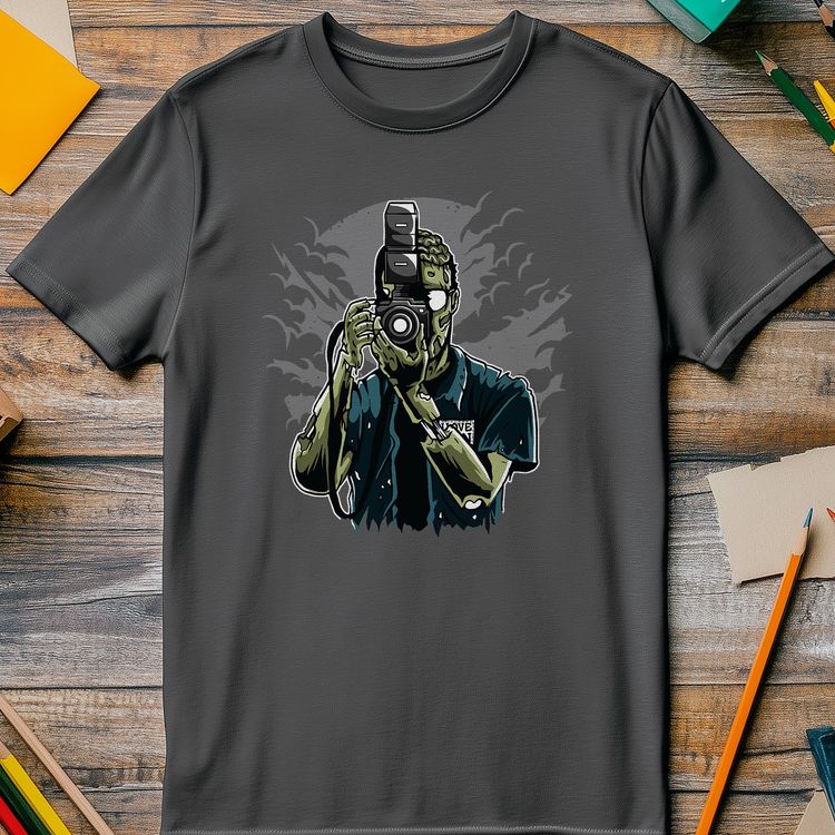 Zombie Photographer T-shirt image 4