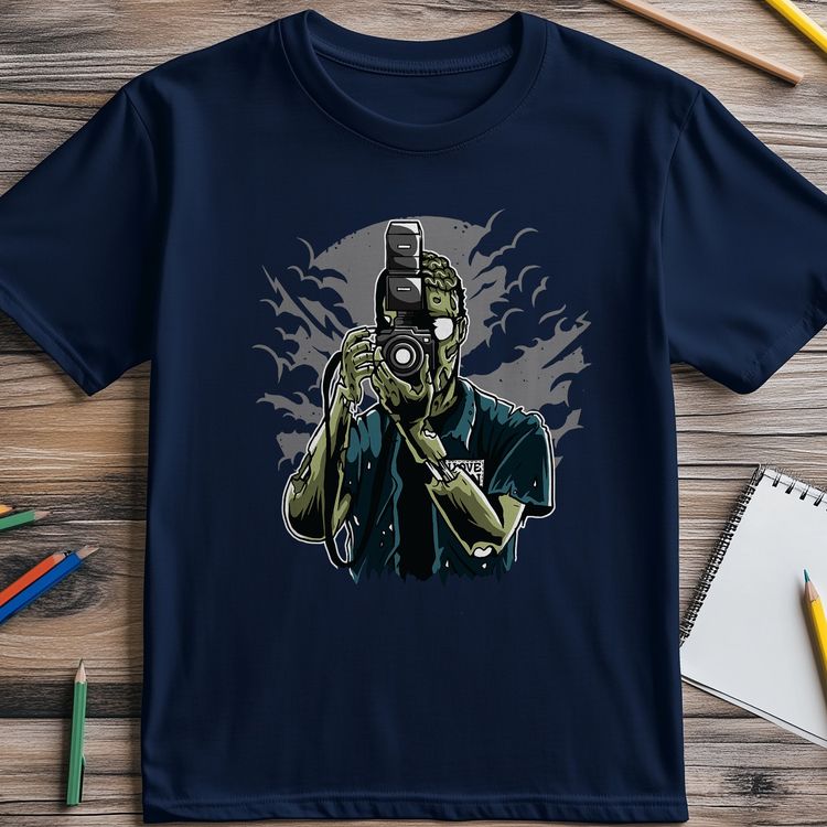 Zombie Photographer T-shirt image 5