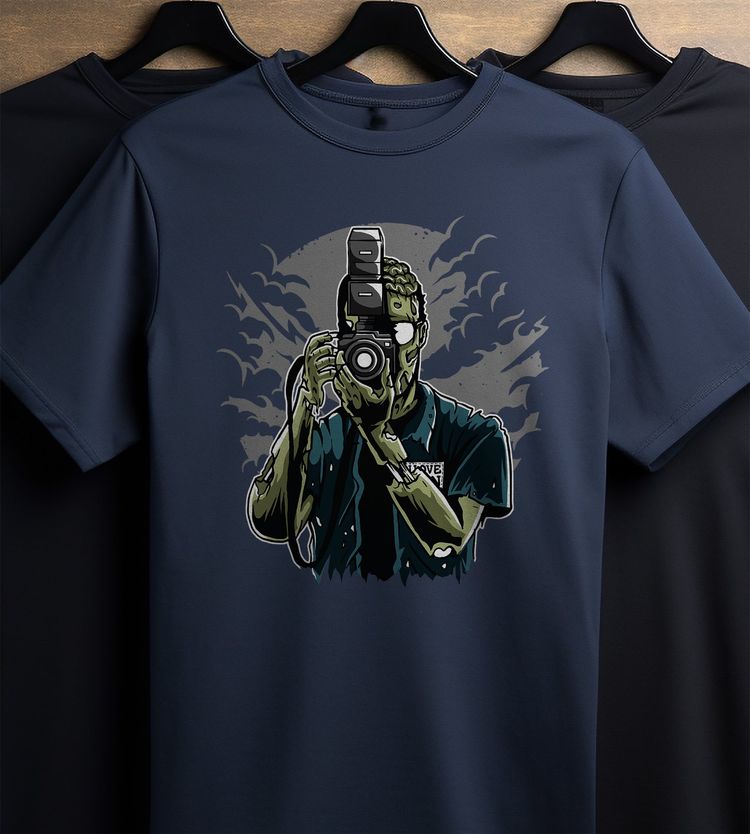 Zombie Photographer T-shirt image 7