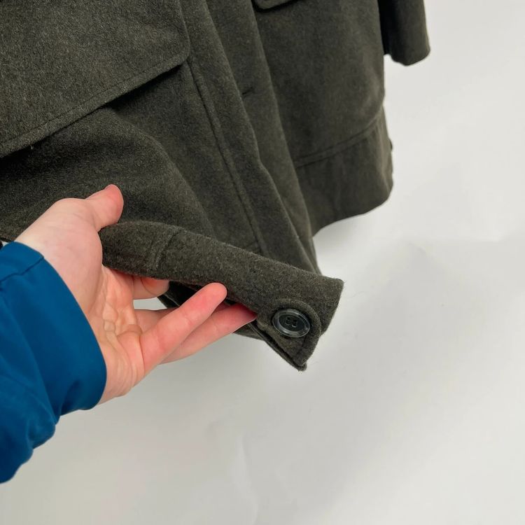 Burberry Wool Green Overcoat image 5