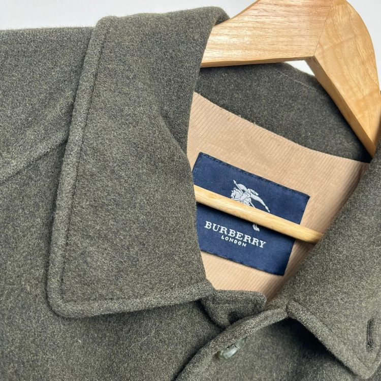 Burberry Wool Green Overcoat image 2