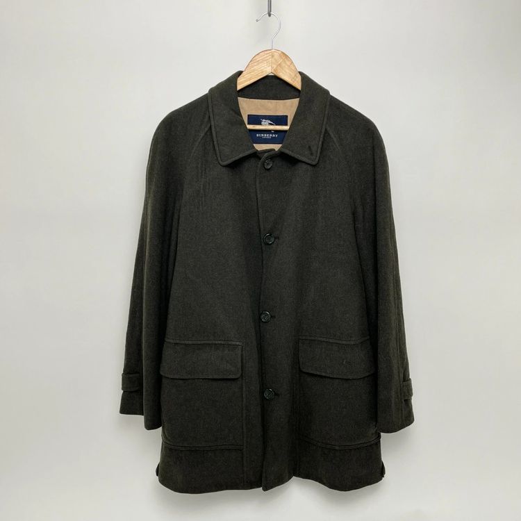 Burberry Wool Green Overcoat imagen 1