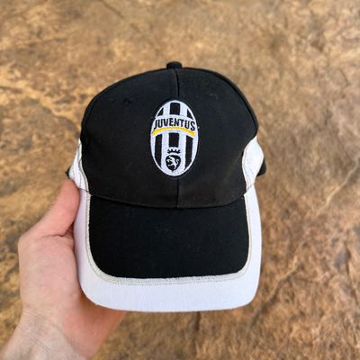 Juventus Black And White Cap