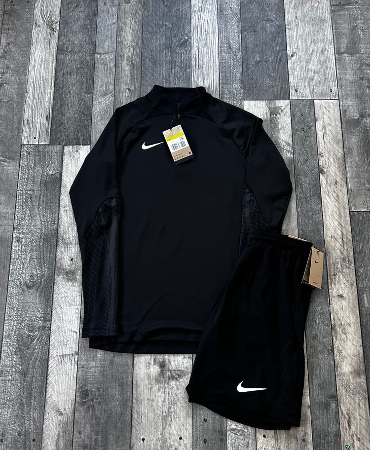Nike Dri-Fit 1/4 Zip Short Set Black - DV9225-010