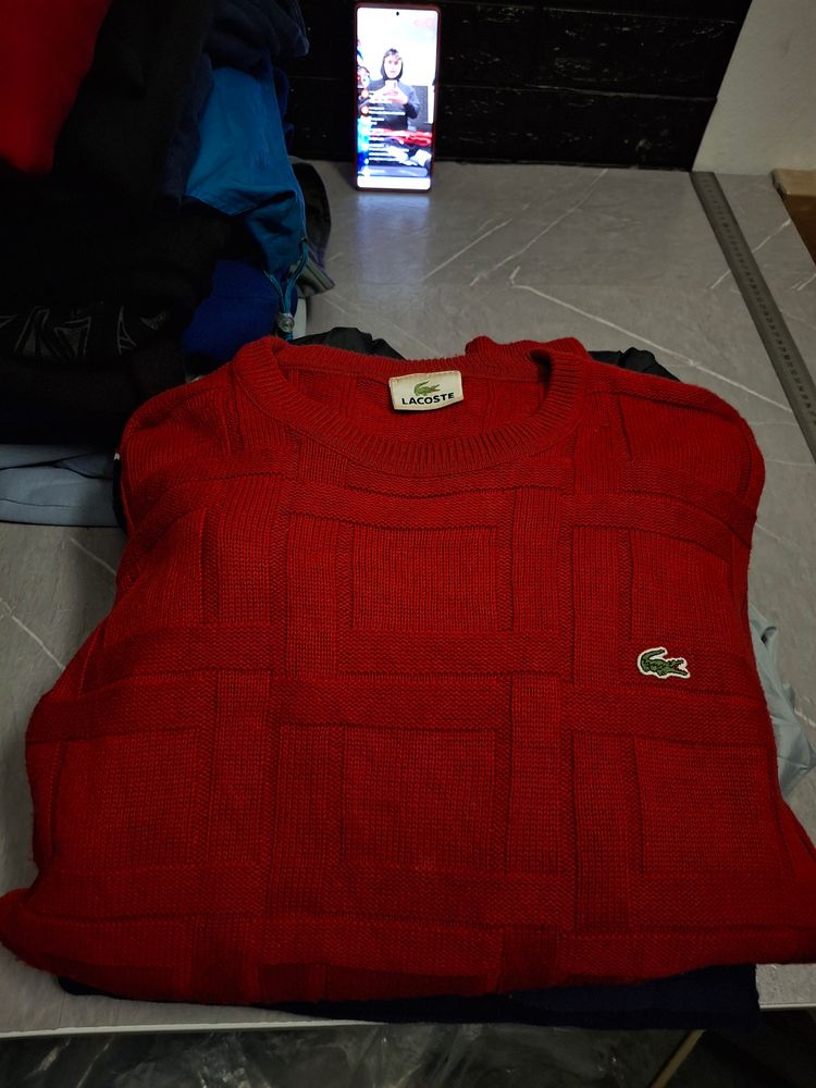 Lacoste Red Sweater