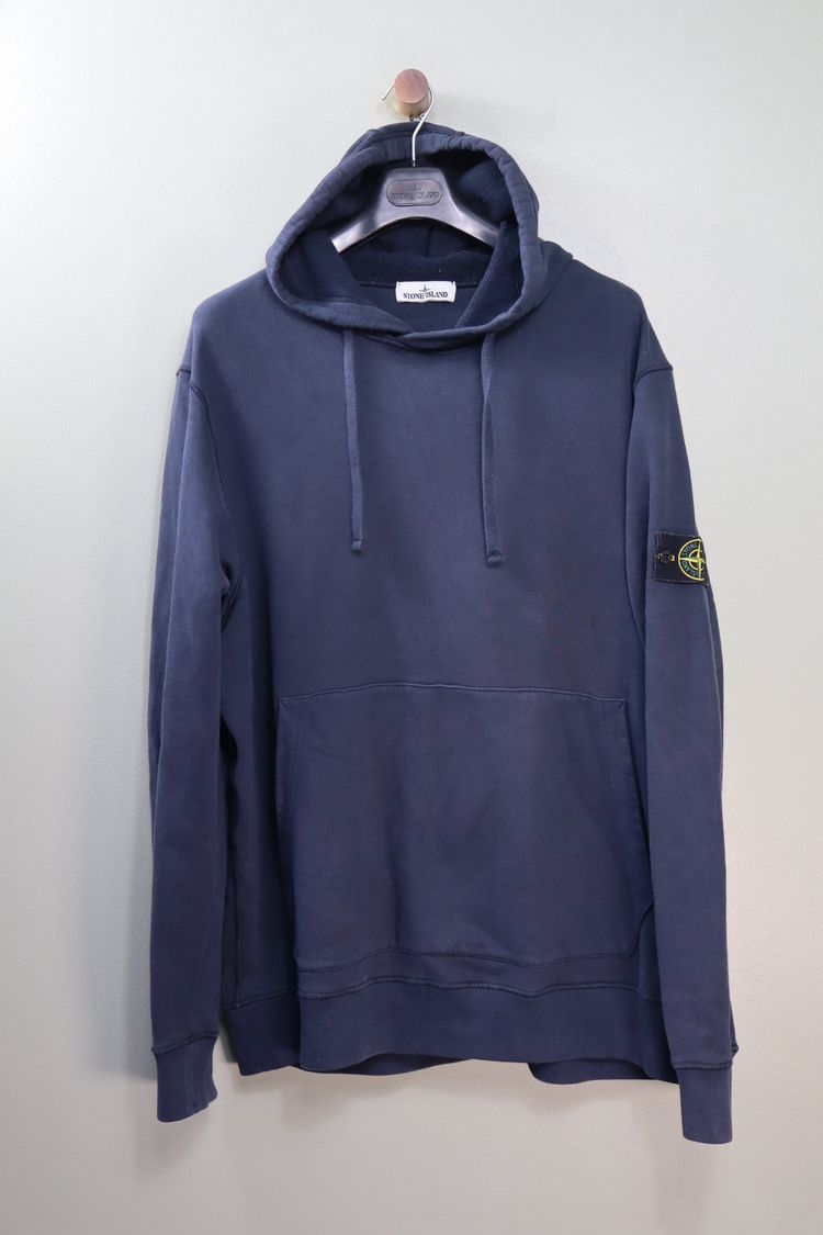 Stone Island Navy Hoodie imagen 5