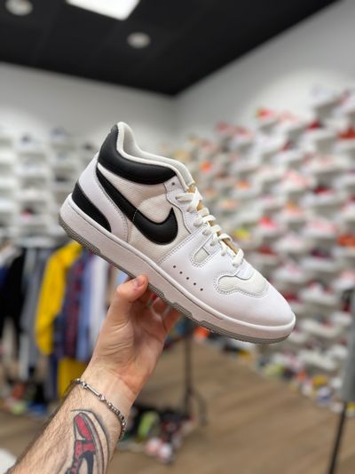 Nike White And Black High-Top Sneaker 45