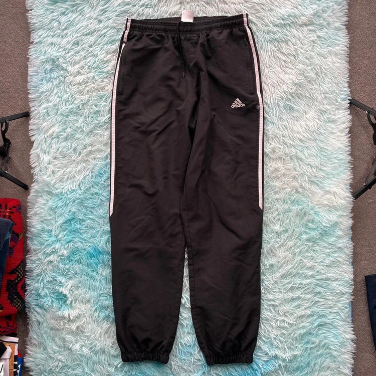 Adidas Originals Vintage Black Adidas Tracksuit Bottoms - Medium product image