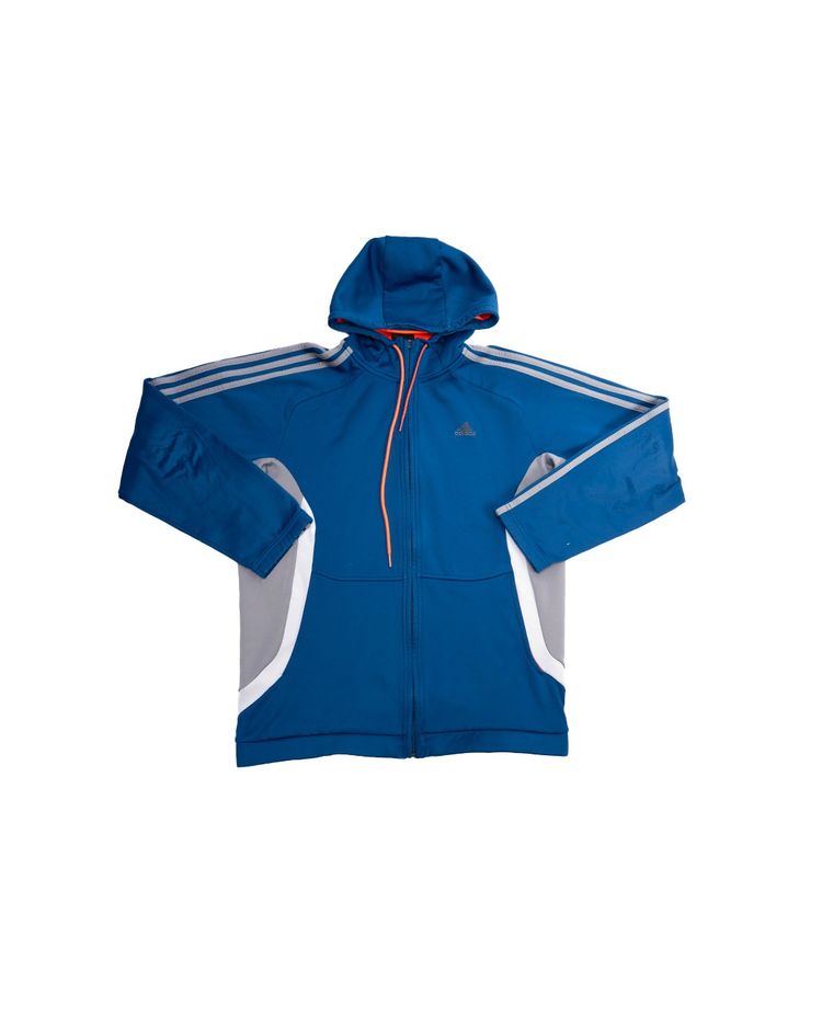 Adidas Blue Hooded Jacket