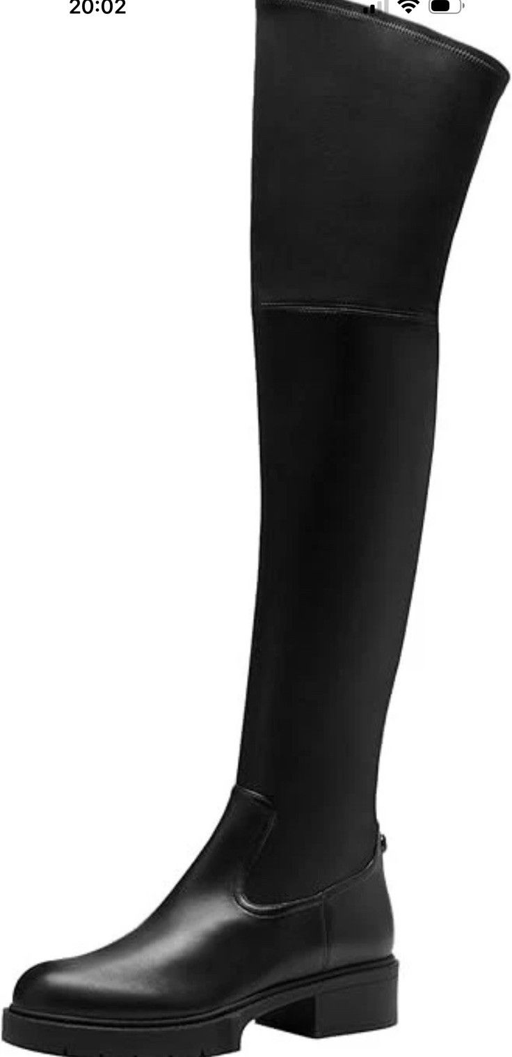 Coach Lisa Over-The-Knee in Black Leather Boots BNIB Uk 9 Thigh High image 1