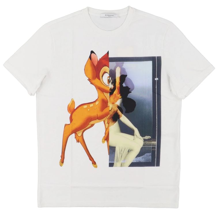 Givenchy White Bambi Print T-Shirt image 1