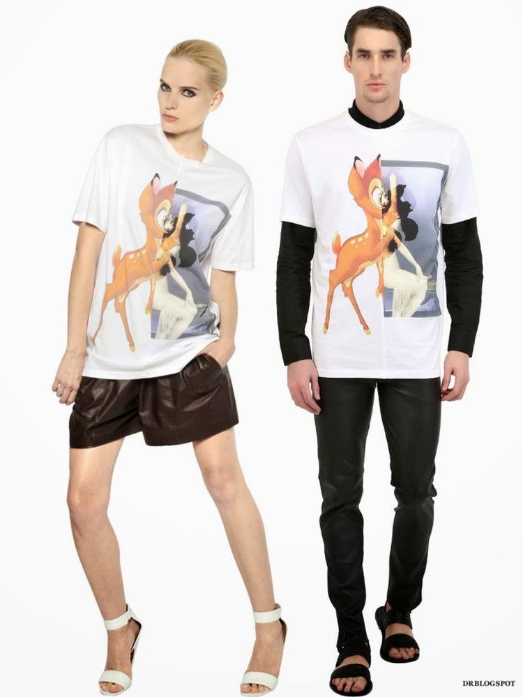 Givenchy White Bambi Print T-Shirt image 4