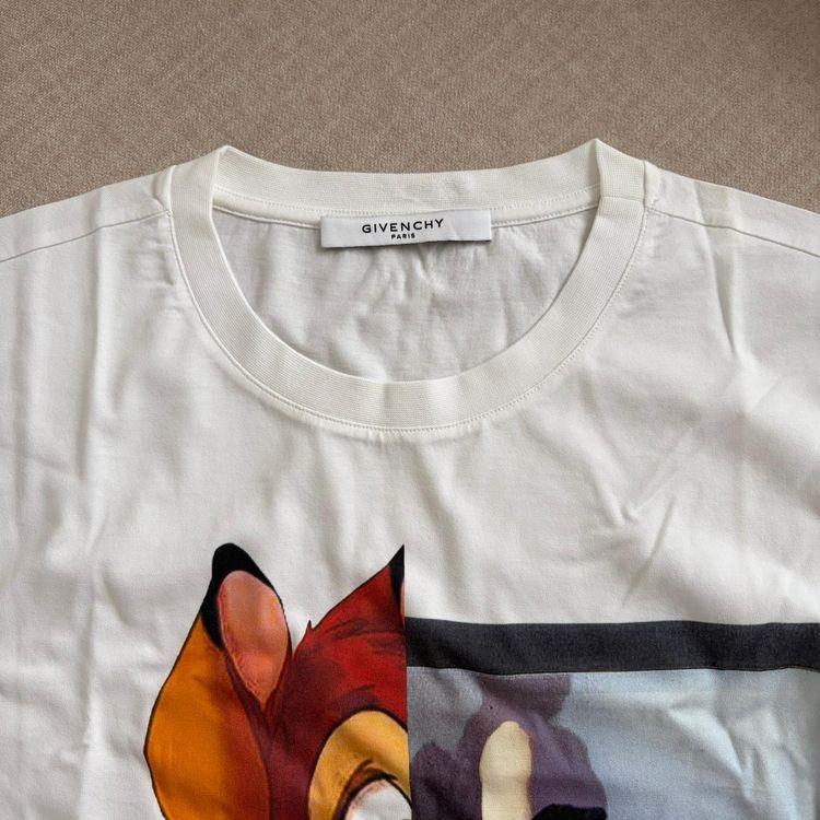Givenchy White Bambi Print T-Shirt image 9