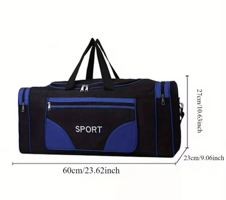 Black Sport Duffel Bag obraz 2