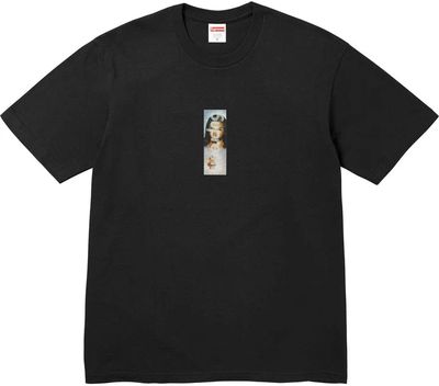 SUPREME PRAYER CARD BOX LOGO T-SHIRT 'BLACK' (FW26)