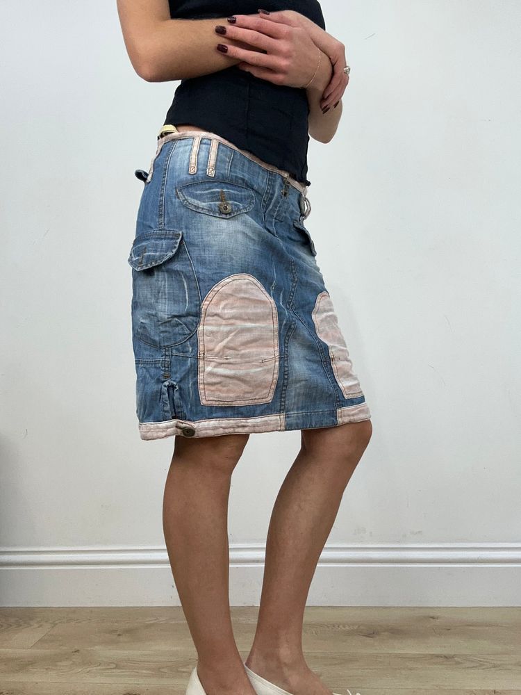 💻 vintage edit twenty-four | small mid wash denim skirt 5