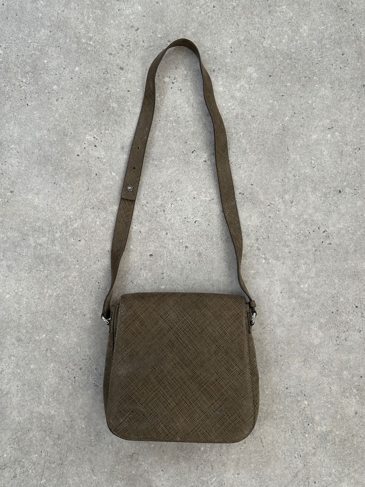 Giorgio Armani 2000s Leather Textured Crossbody Bag image 1