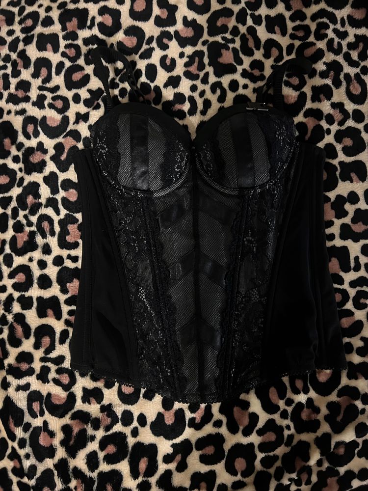Black Lace Corset Top