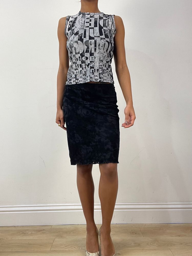 vintage edit thirty-six | small grey morgan de toi graphic tank top image 3