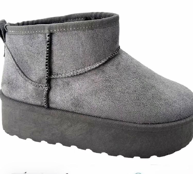 Uk 4 - LUXURY BOOT “vimto1 GREY PLATFORM “ 