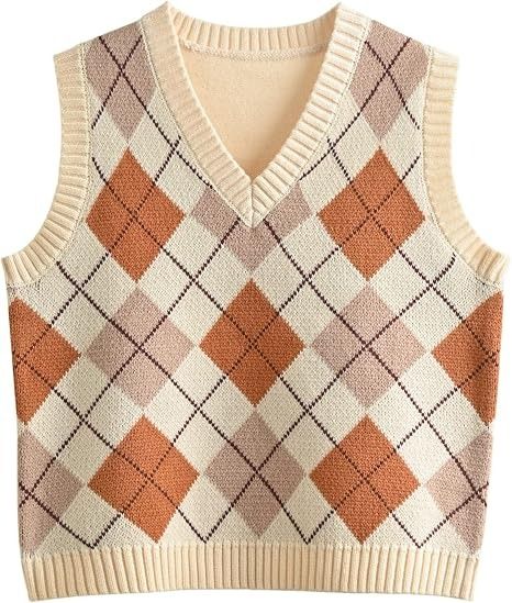 Argyle Knit Vest image 1