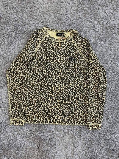 Stussy Leopard Print Long Sleeve Shirt