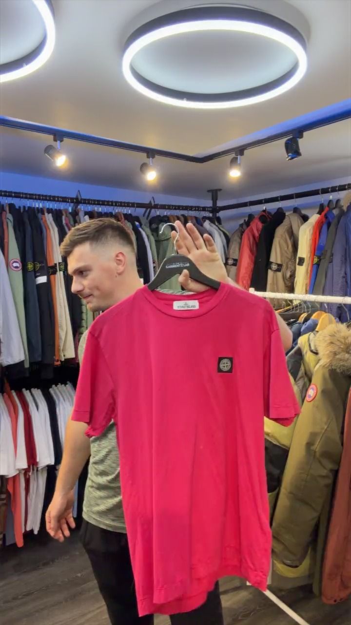 Stone Island purple/pink stone island t shirt product image