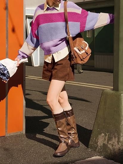 Color Block Knit Sweater image 4