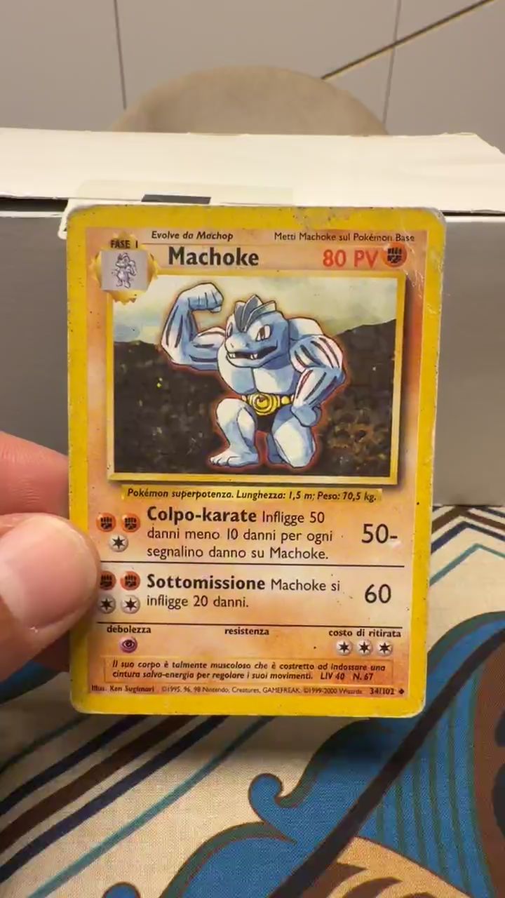 Pokemon Machoke 34/102 [Base Set] imagen 1