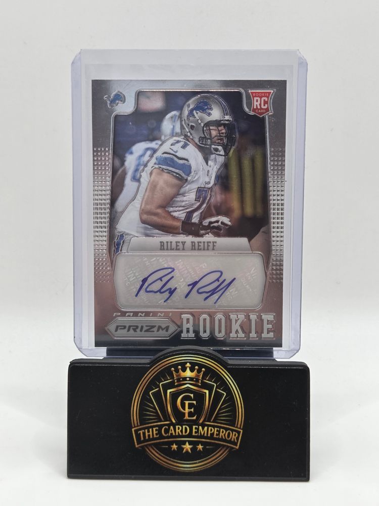 Riley Reiff (Detroit Lions) 175/199 Autographed Card Prizm Football 2012 imagen 1