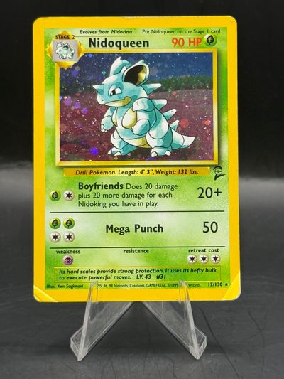 Pokemon Nidoqueen Base Set 2 Holo 12/130 (L/P+)