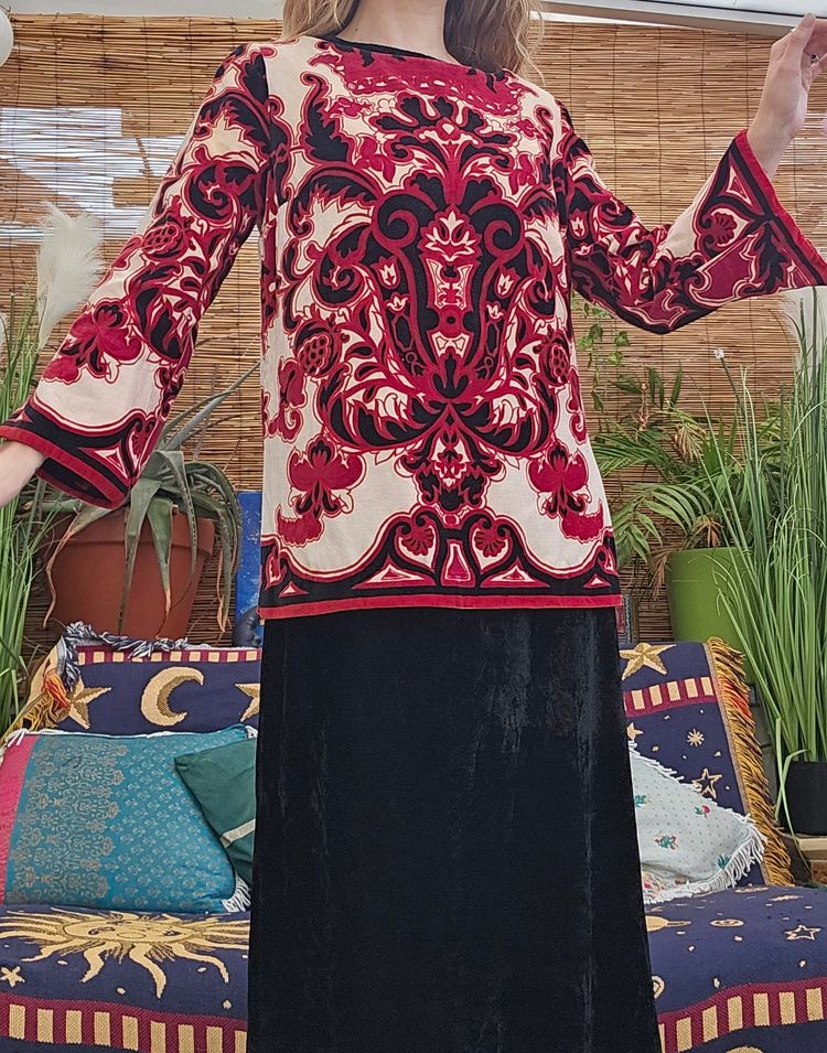 1960s Italian Velvet Tunic 2