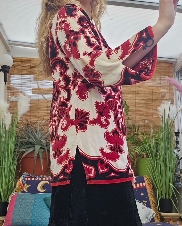 1960s Italian Velvet Tunic 5