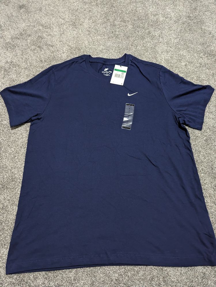 Mens Nike navy Nike logo T-shirt 