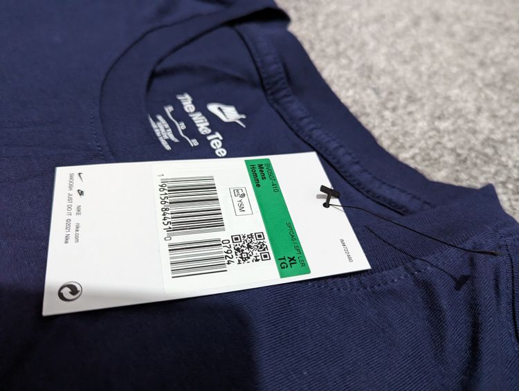 Mens Nike navy Nike logo T-shirt  image 4